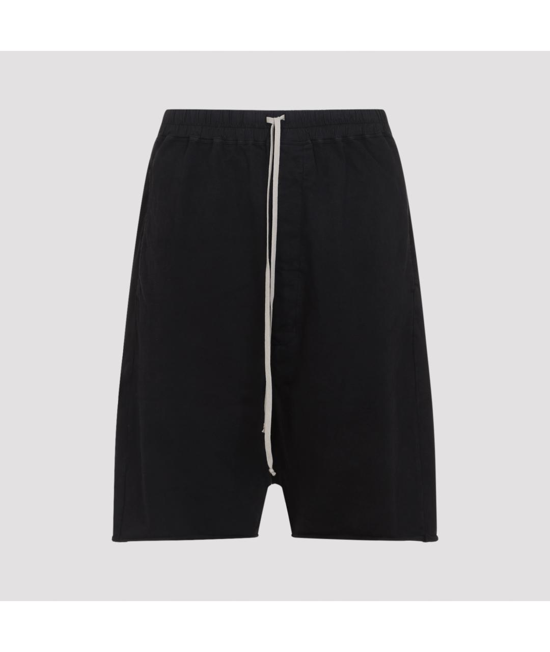 RICK OWENS DRKSHDW Черные хлопковые шорты, фото 2