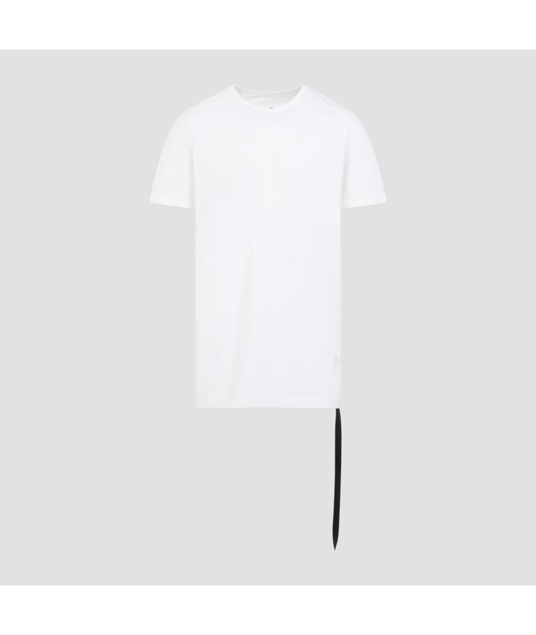 RICK OWENS DRKSHDW Белая хлопковая футболка, фото 2