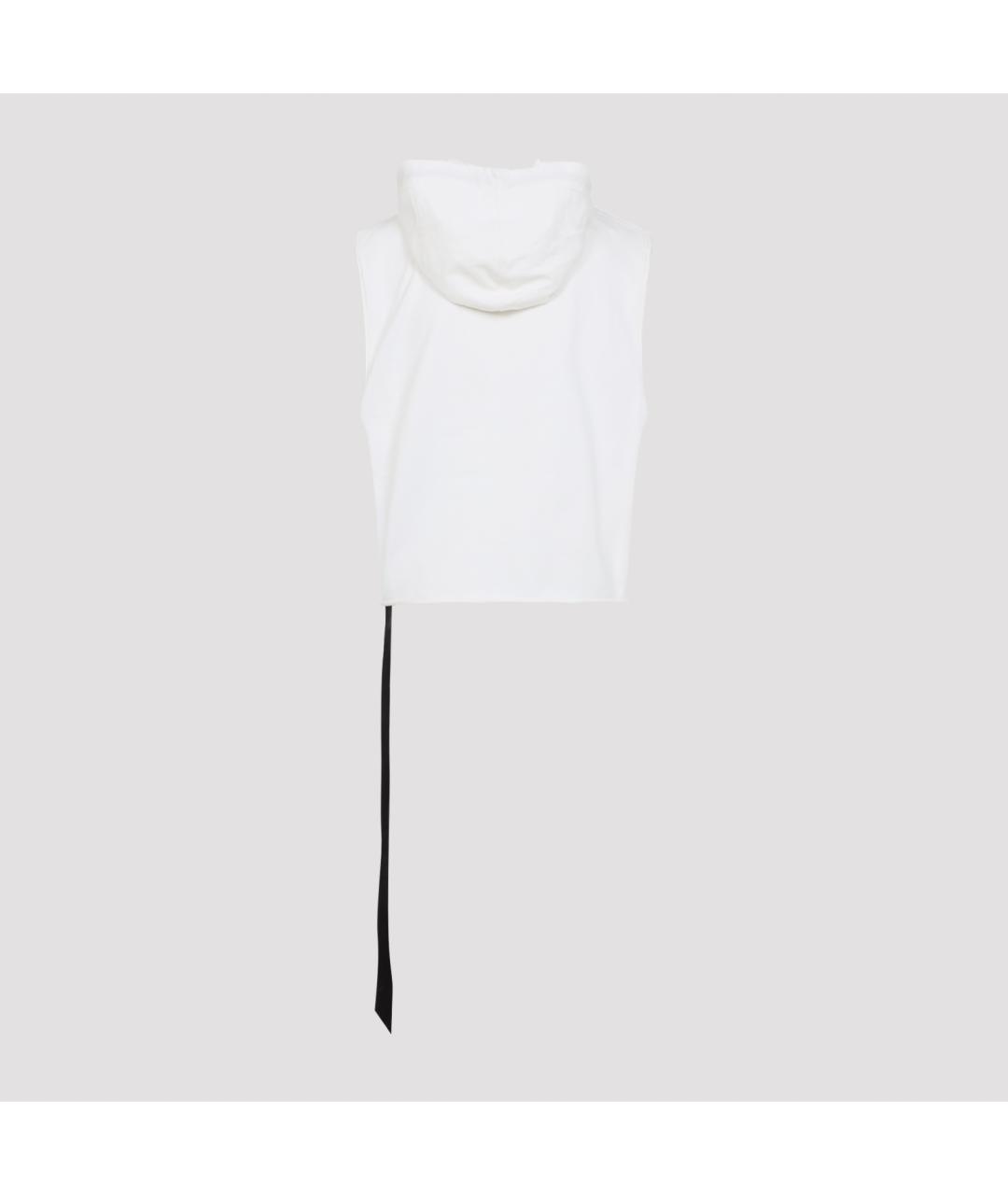 RICK OWENS DRKSHDW Белая хлопковая майка, фото 3