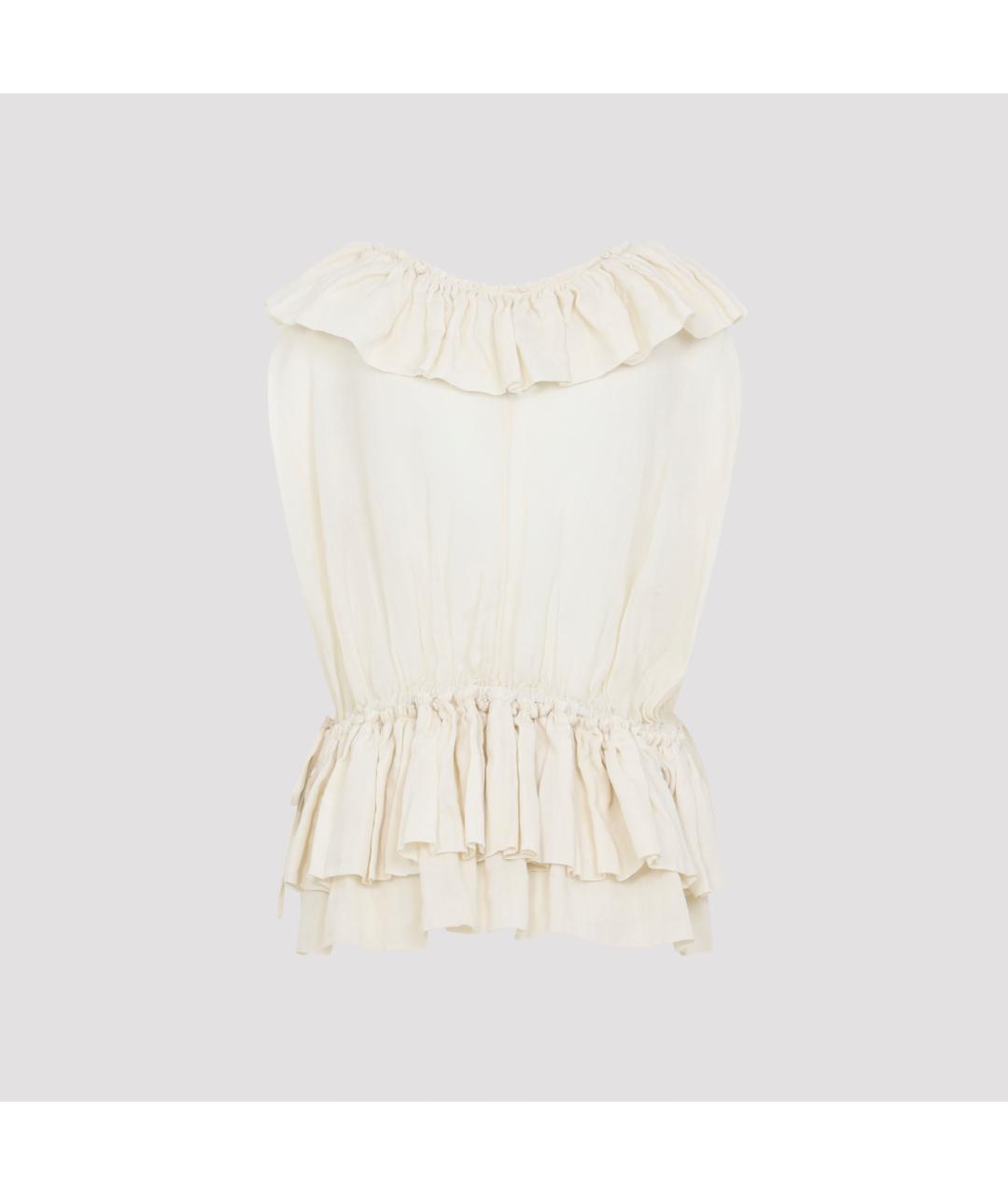 DRIES VAN NOTEN Бежевая блузы, фото 3