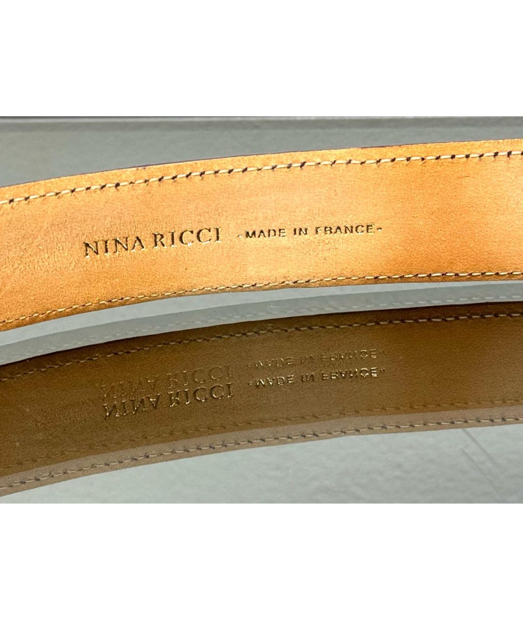 NINA RICCI Фиолетовый замшевый ремень, фото 6