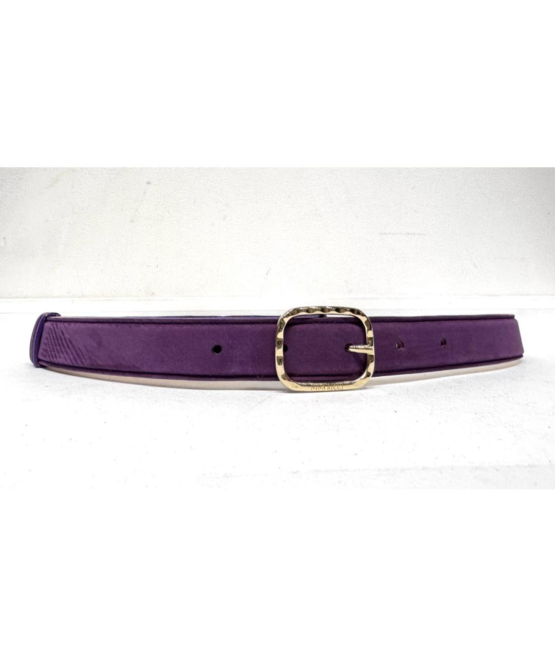 NINA RICCI Фиолетовый замшевый ремень, фото 8