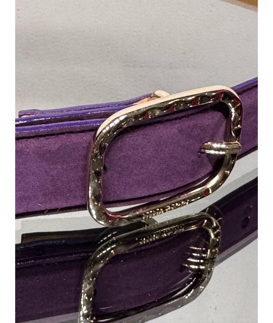 NINA RICCI Фиолетовый замшевый ремень, фото 2