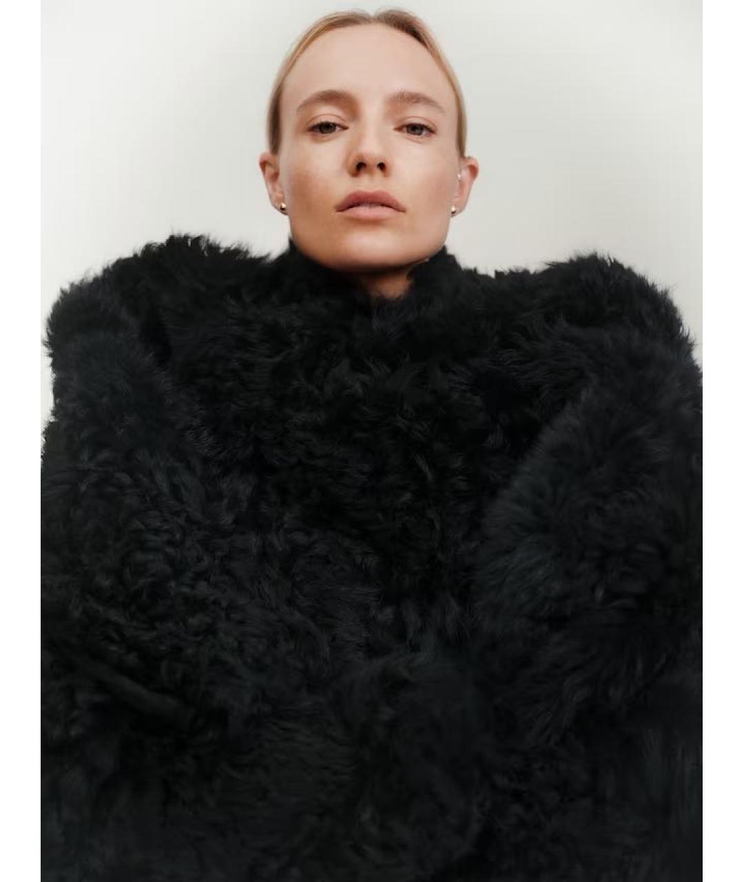 ARKET Черная шуба, фото 6