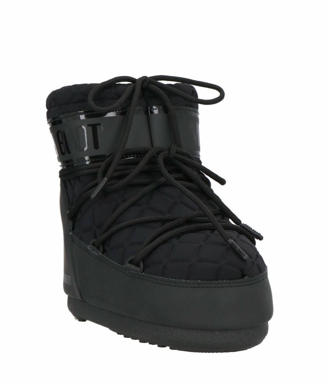 MOON BOOT Черные синтетические полусапоги, фото 2