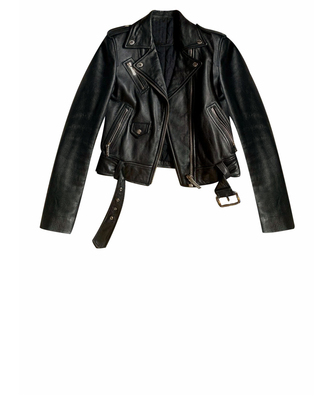 MICHAEL MICHAEL KORS Черная кожаная куртка, фото 1