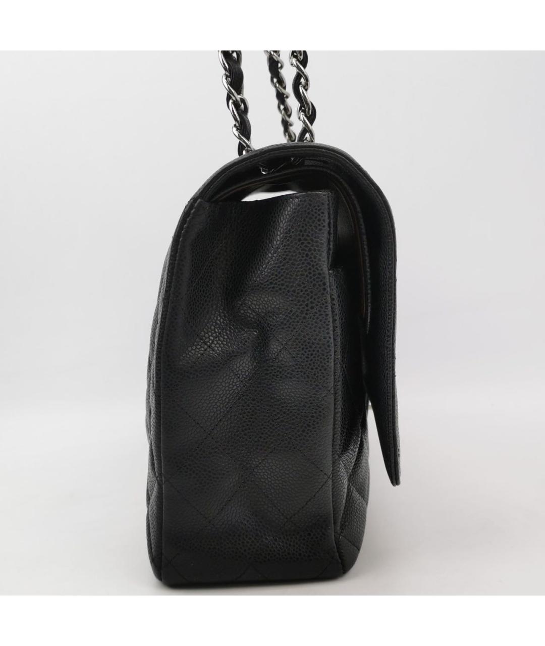 CHANEL Черная кожаная сумка через плечо, фото 3