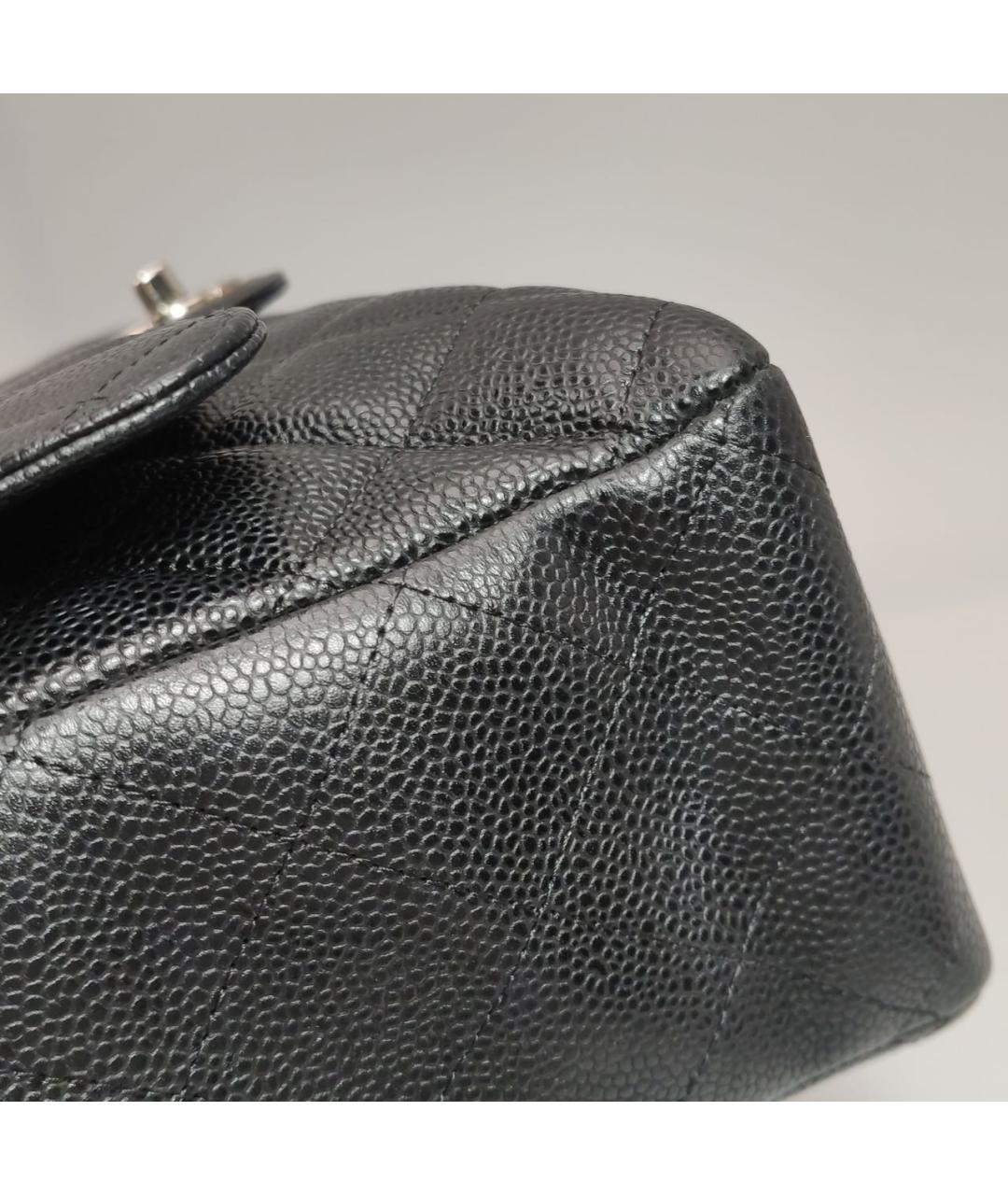 CHANEL Черная кожаная сумка через плечо, фото 8