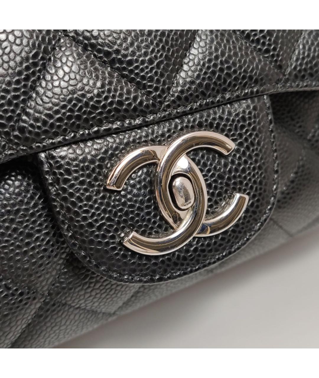 CHANEL Черная кожаная сумка через плечо, фото 7