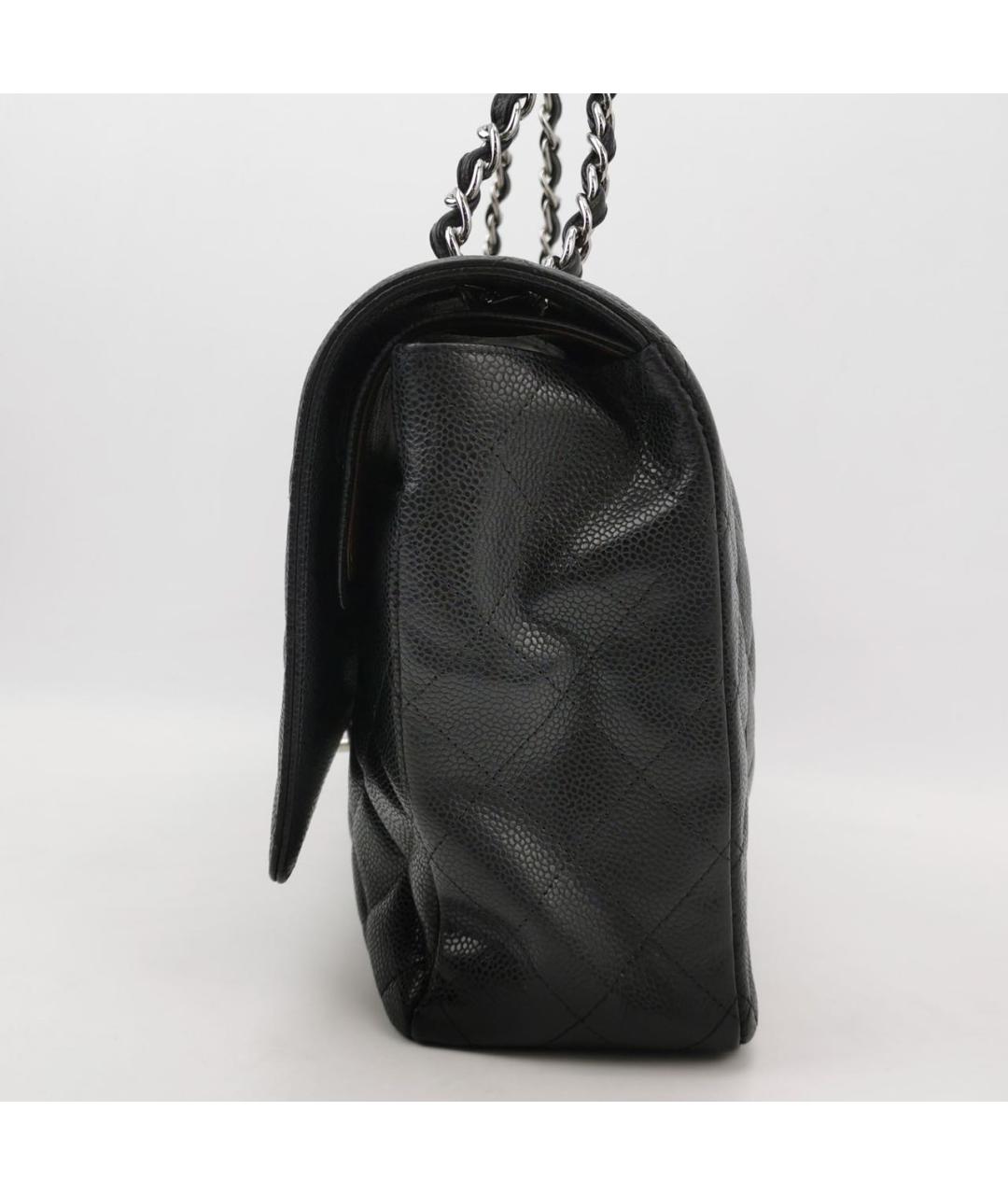 CHANEL Черная кожаная сумка через плечо, фото 2