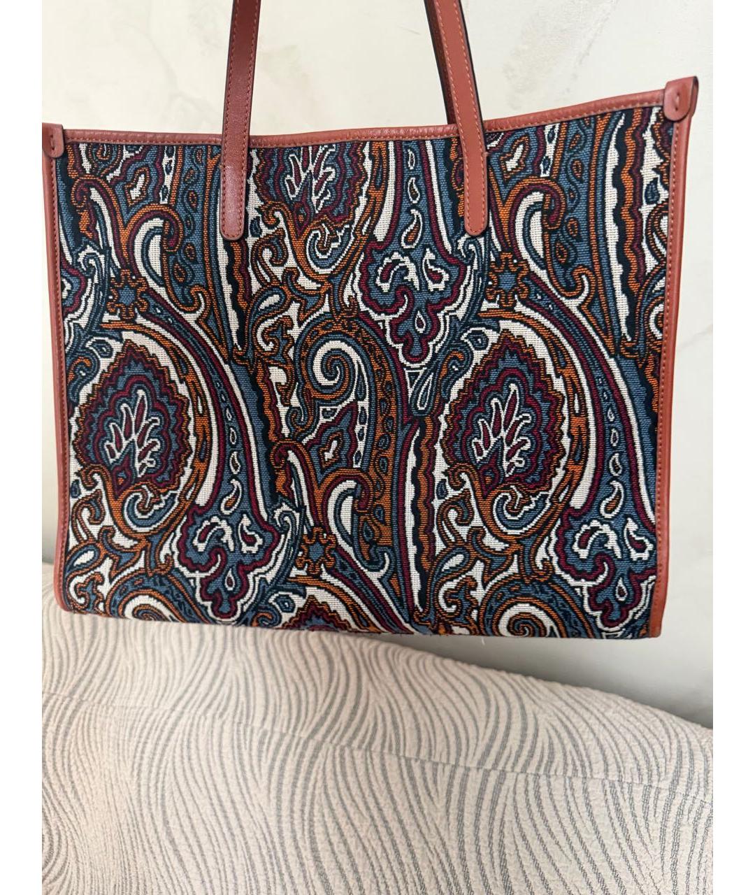 ETRO Мульти жаккардовая сумка тоут, фото 2