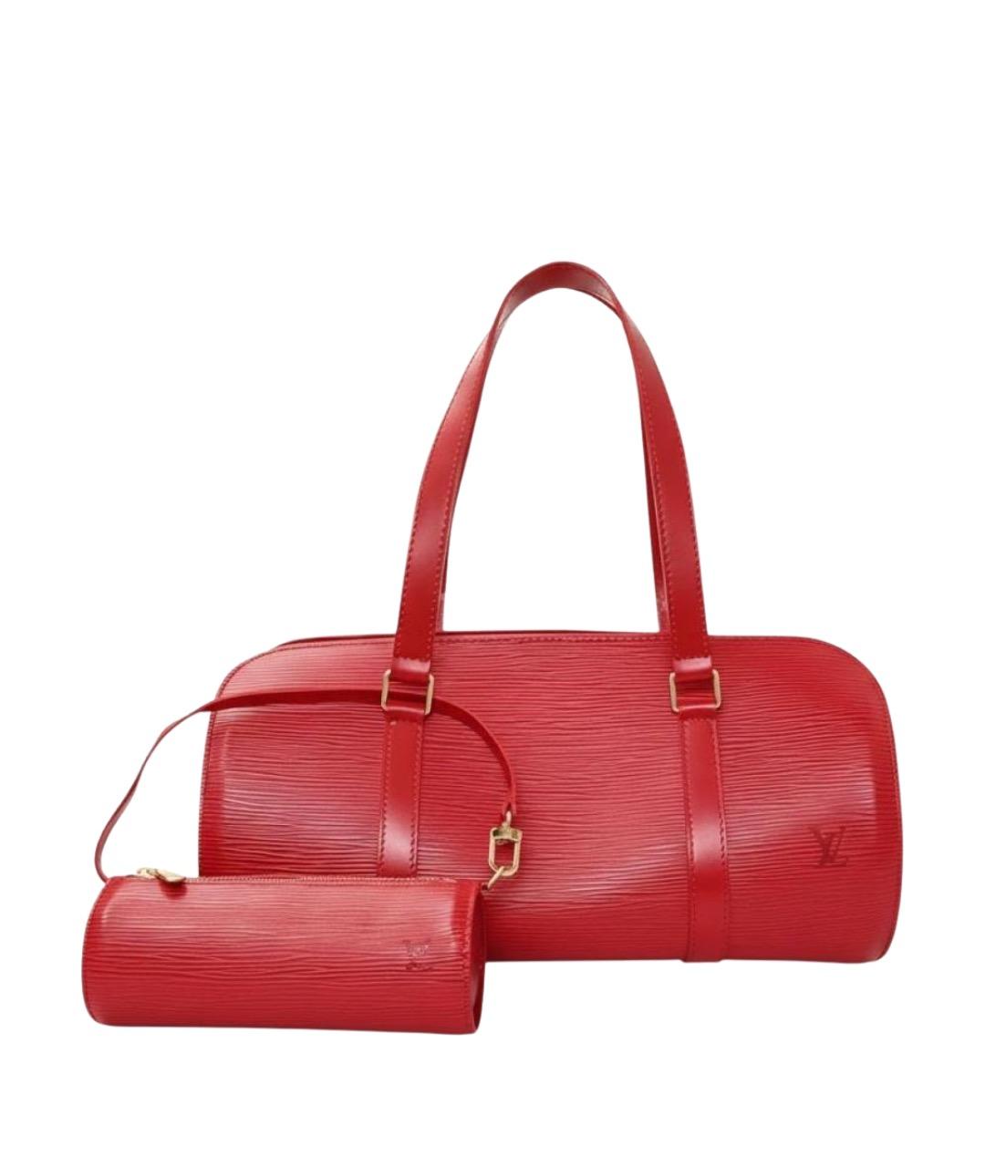 LOUIS VUITTON Красная кожаная сумка через плечо, фото 1