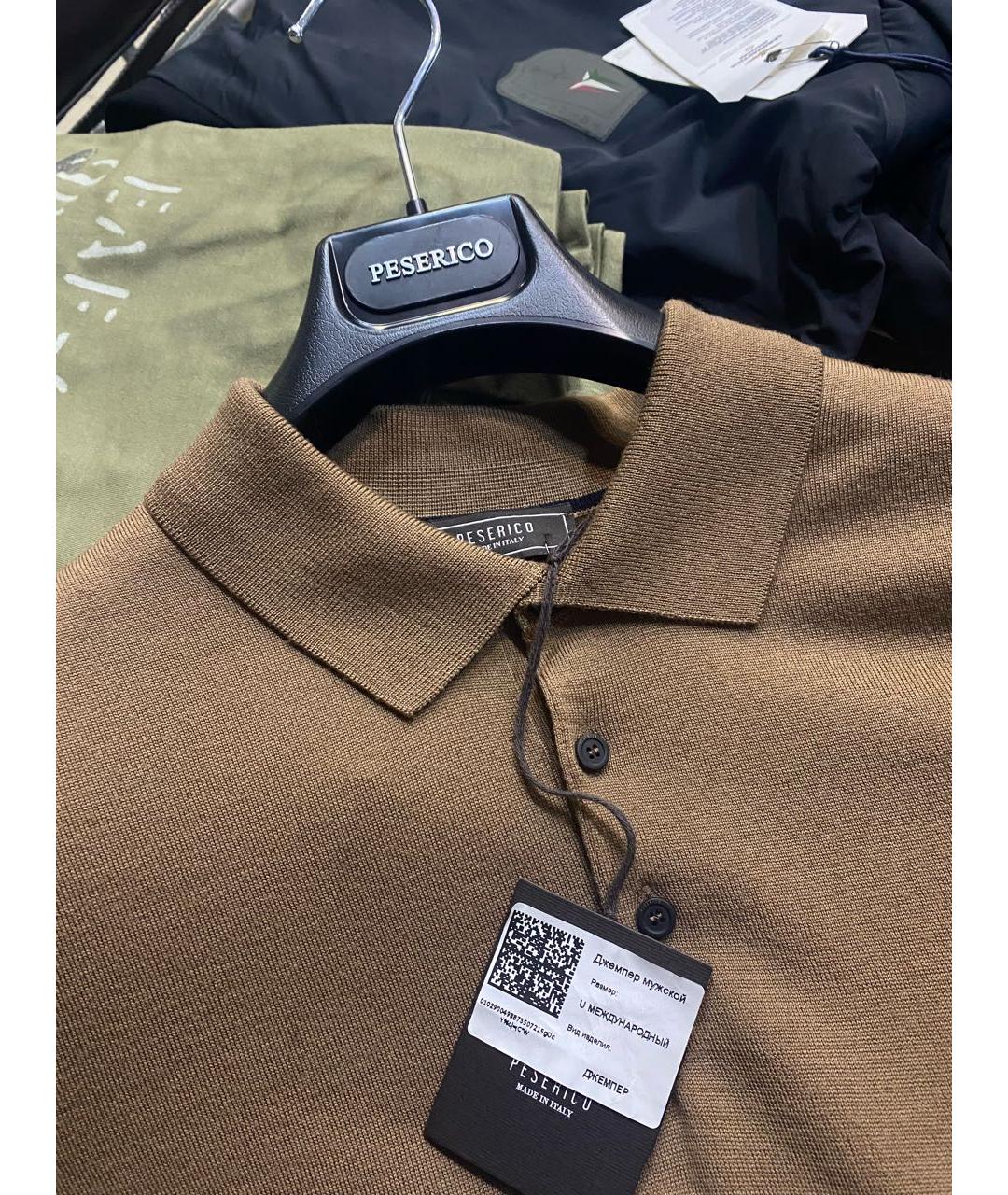PESERICO Коричневый джемпер / свитер, фото 3