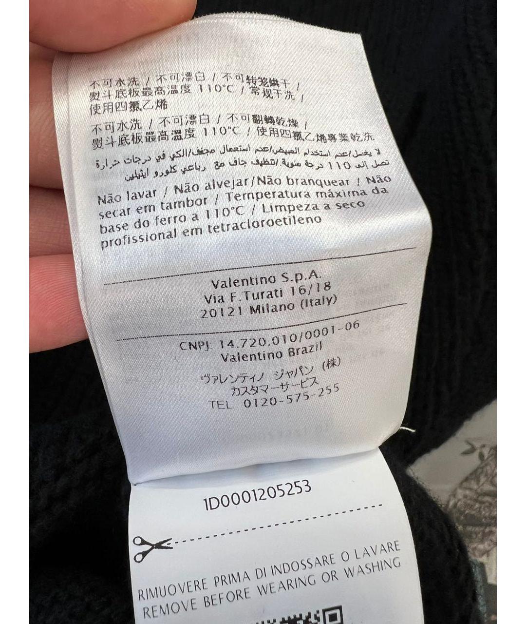 VALENTINO Черный джемпер / свитер, фото 7