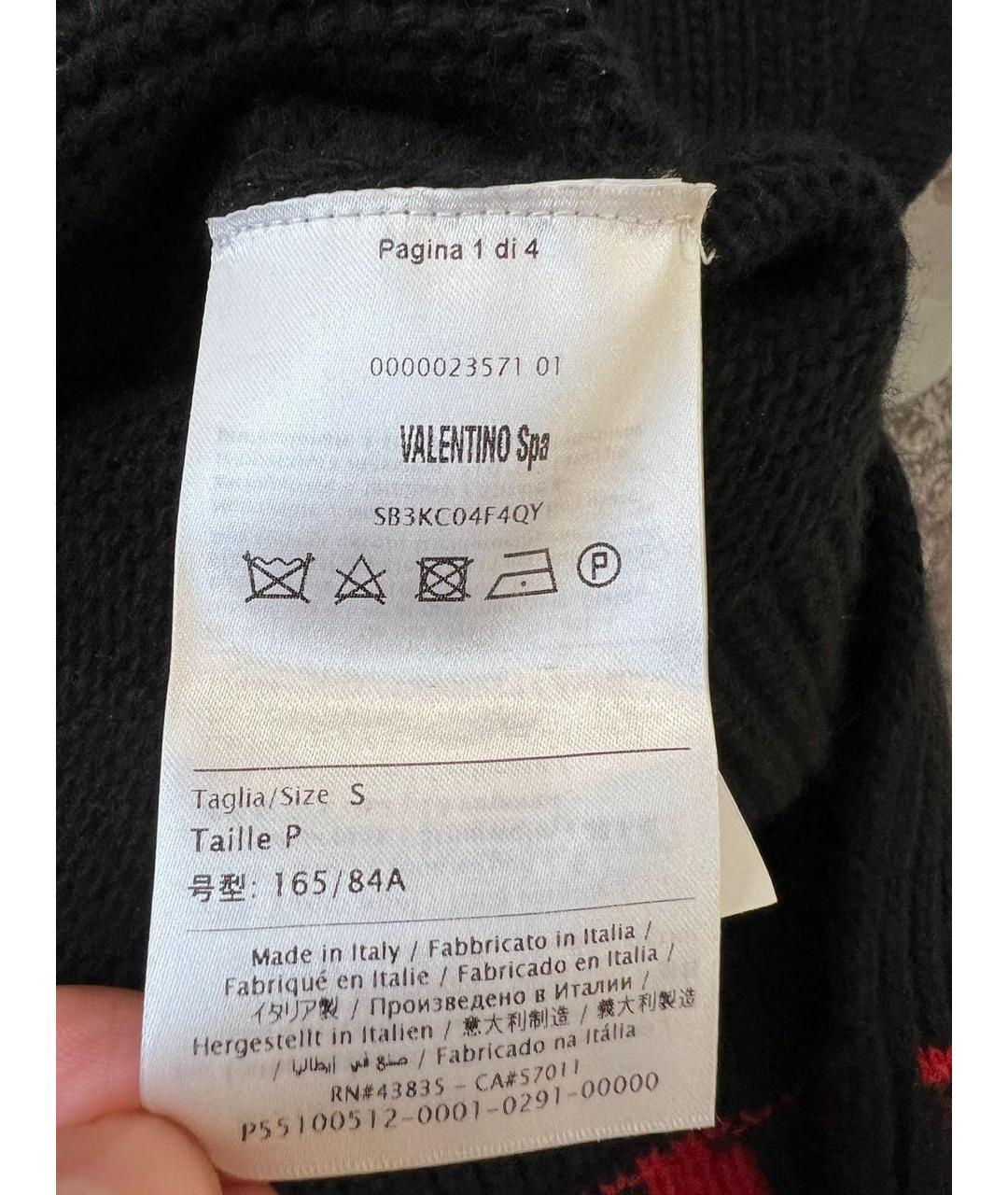 VALENTINO Черный джемпер / свитер, фото 3