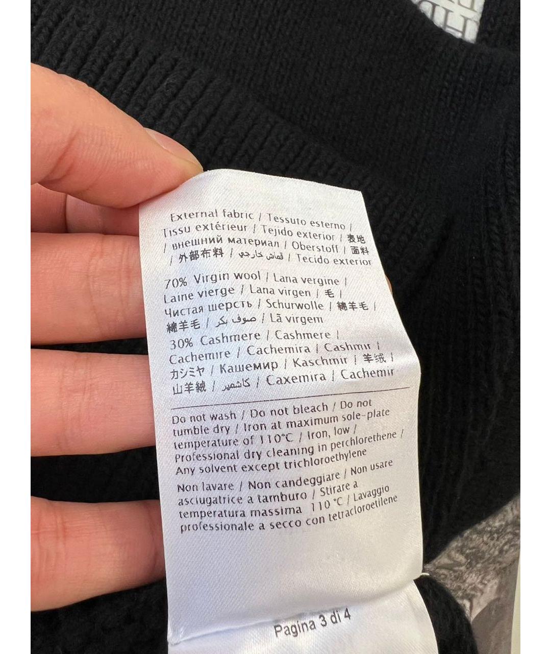 VALENTINO Черный джемпер / свитер, фото 4