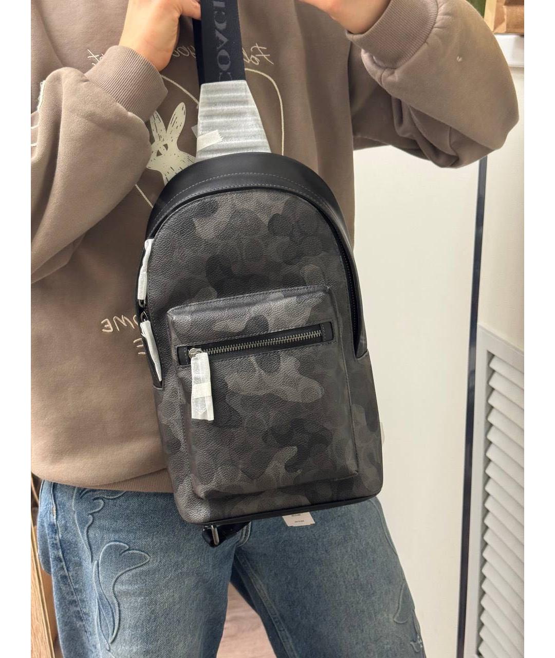 COACH Черная сумка на плечо, фото 5