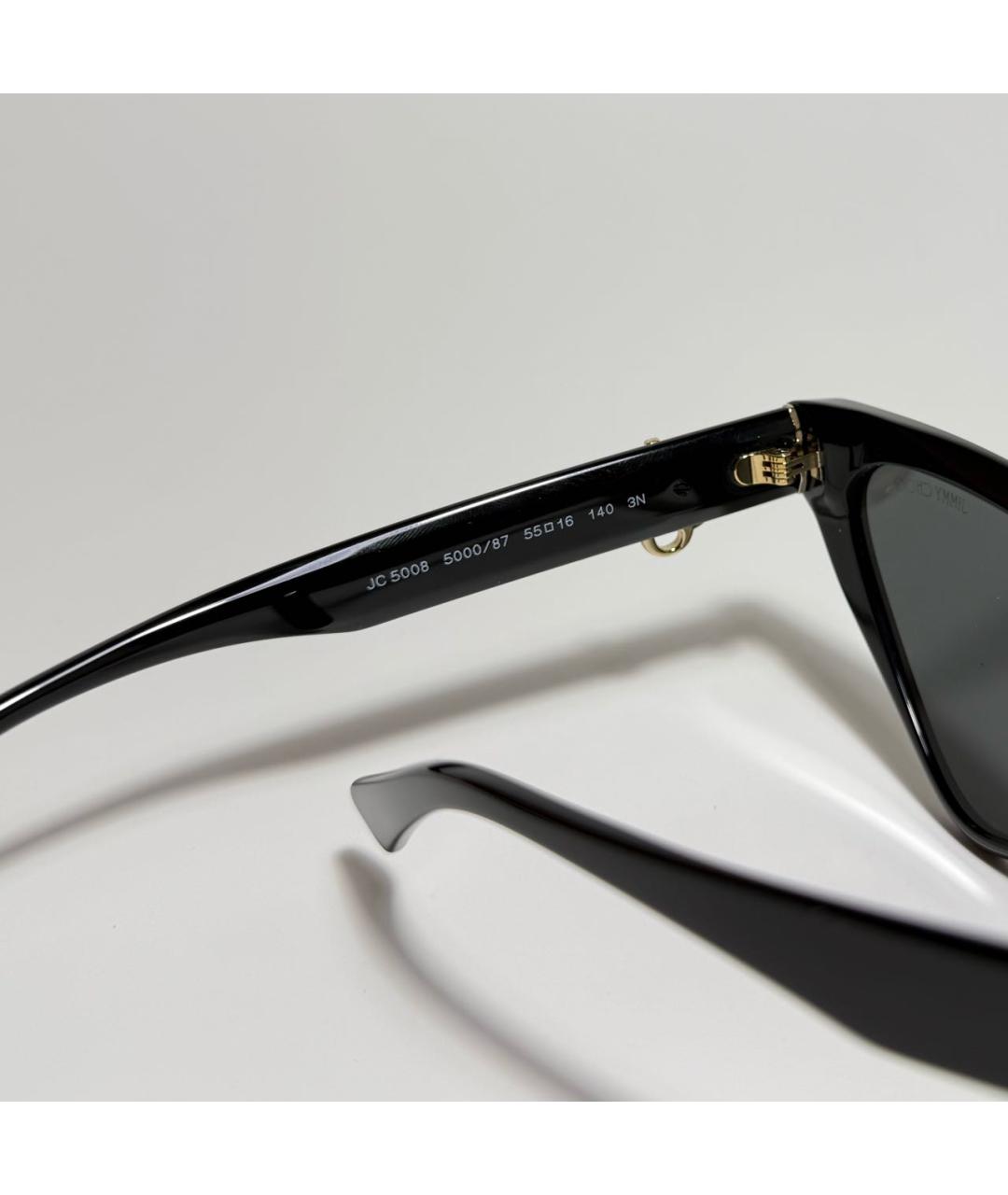 JIMMY CHOO Черные пластиковые солнцезащитные очки, фото 3
