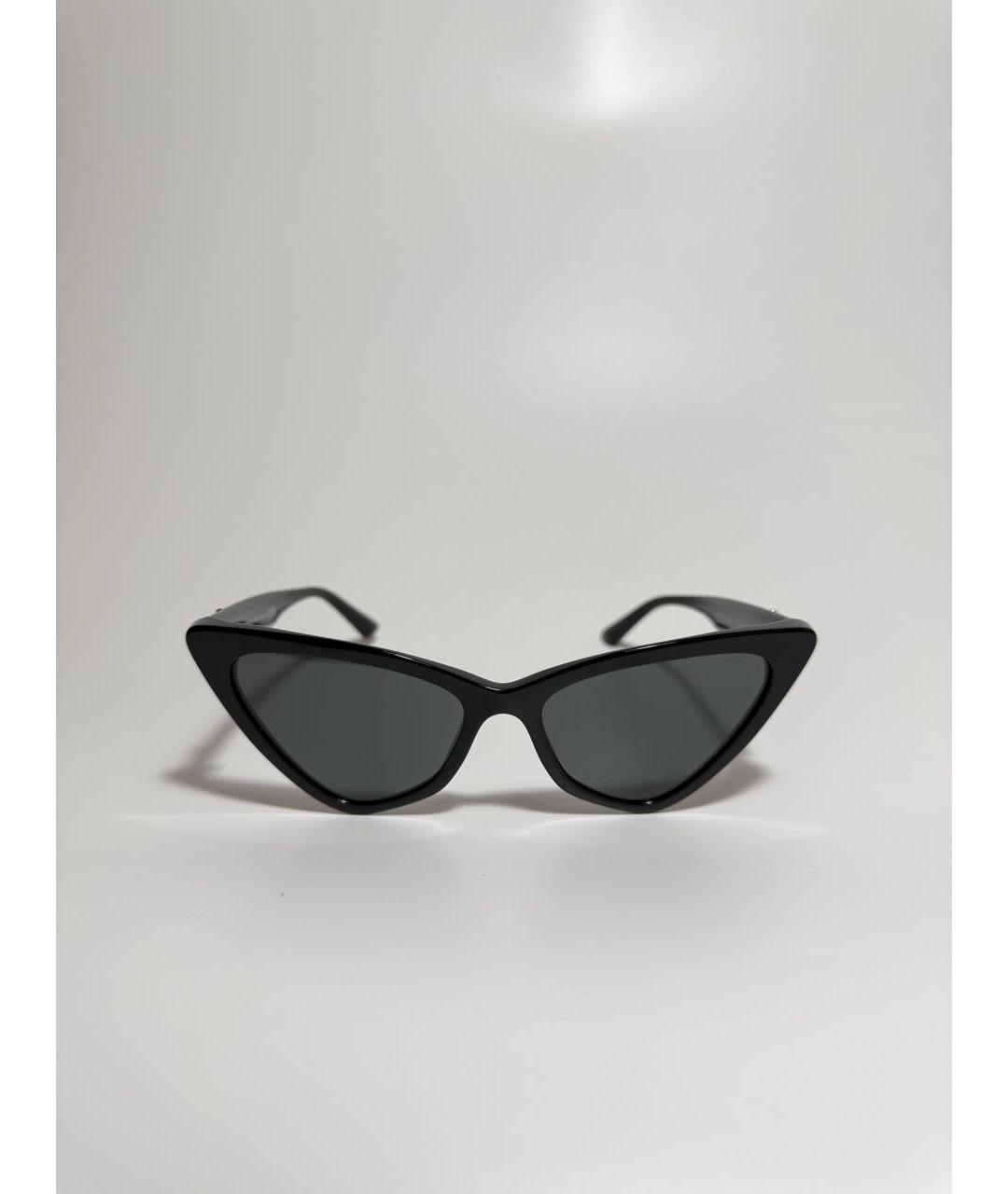 JIMMY CHOO Черные пластиковые солнцезащитные очки, фото 5