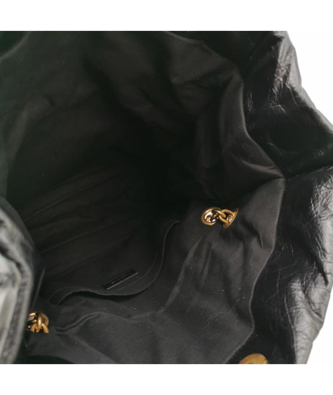 BALENCIAGA Черная кожаная сумка через плечо, фото 5