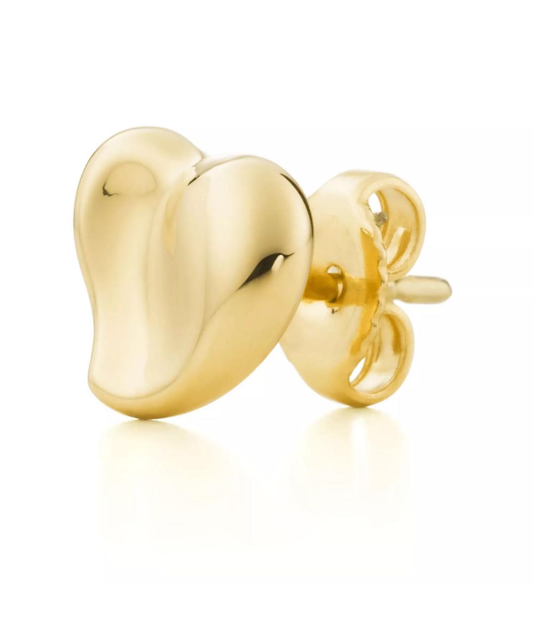 TIFFANY&CO Желтые серьги из желтого золота, фото 2
