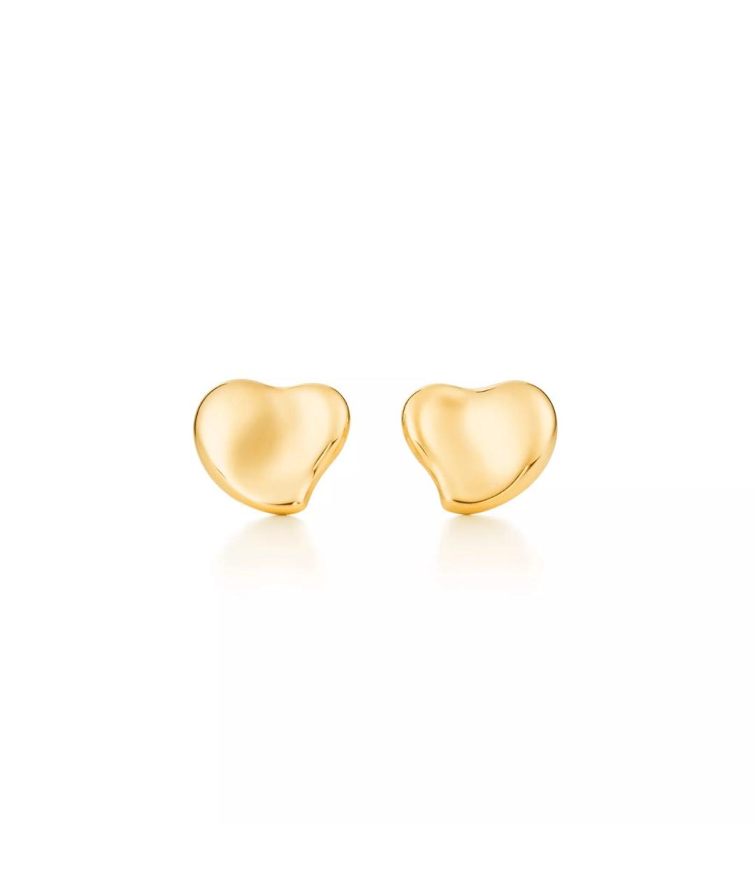 TIFFANY&CO Желтые серьги из желтого золота, фото 3