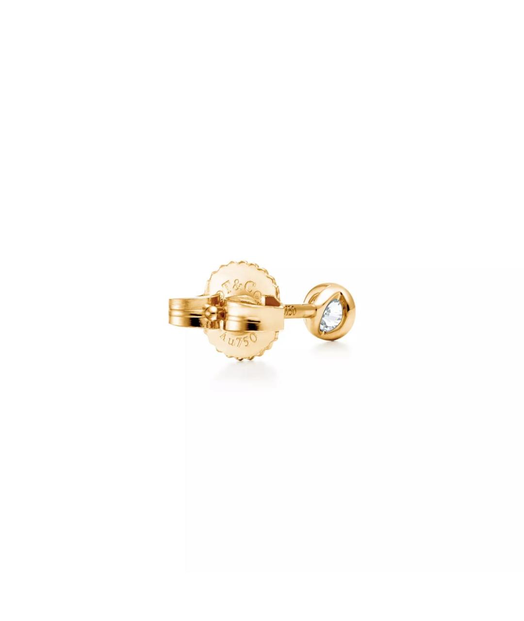 TIFFANY&CO Желтые серьги из желтого золота, фото 4