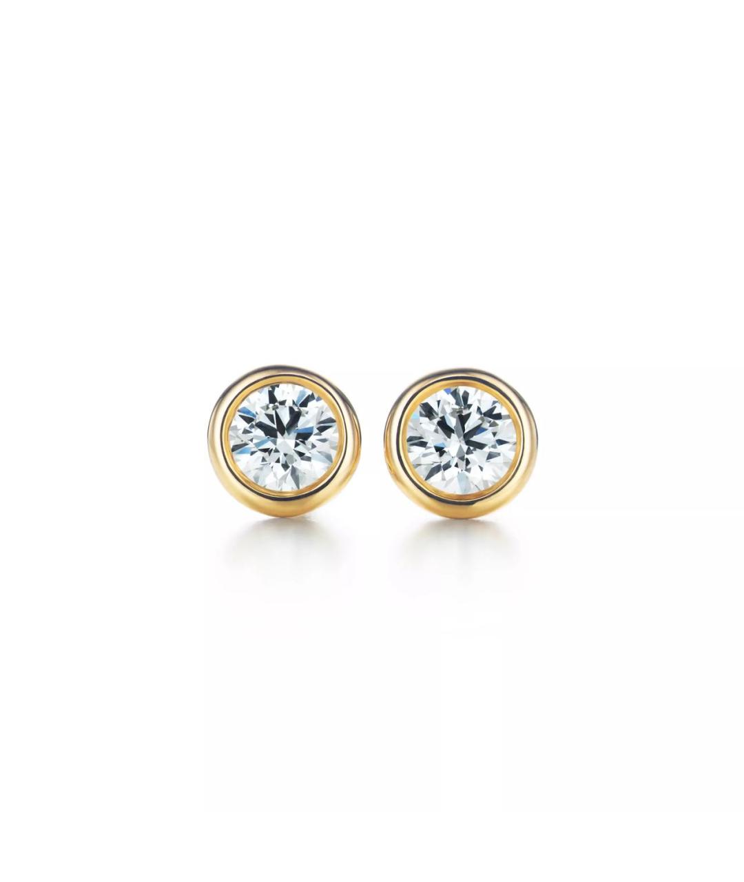 TIFFANY&CO Желтые серьги из желтого золота, фото 5