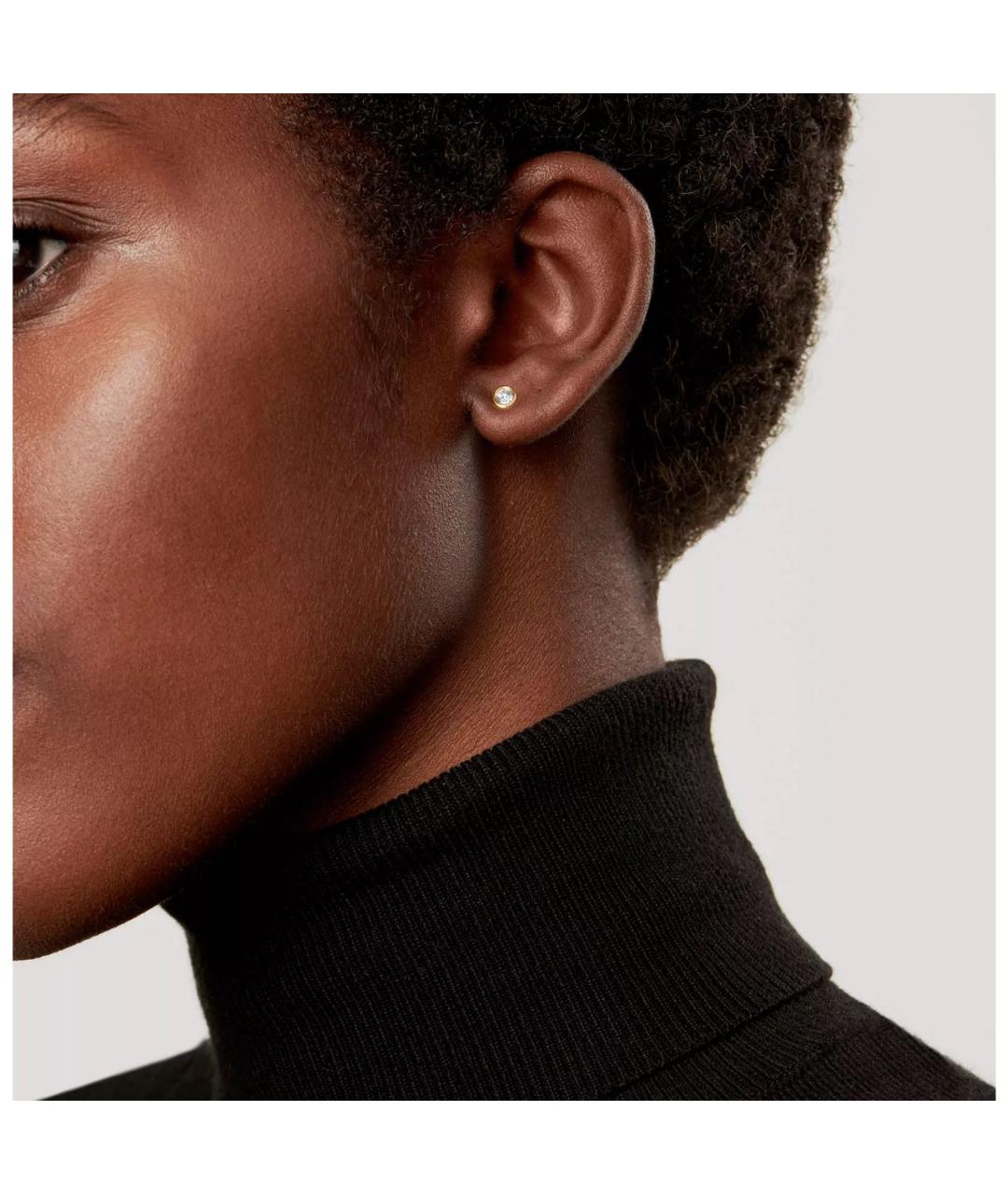 TIFFANY&CO Желтые серьги из желтого золота, фото 2