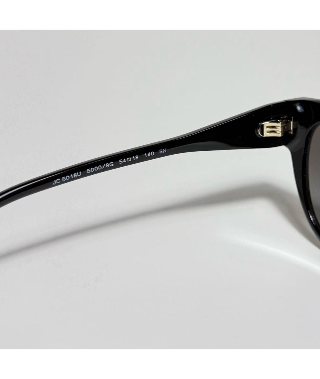 JIMMY CHOO Черные пластиковые солнцезащитные очки, фото 4