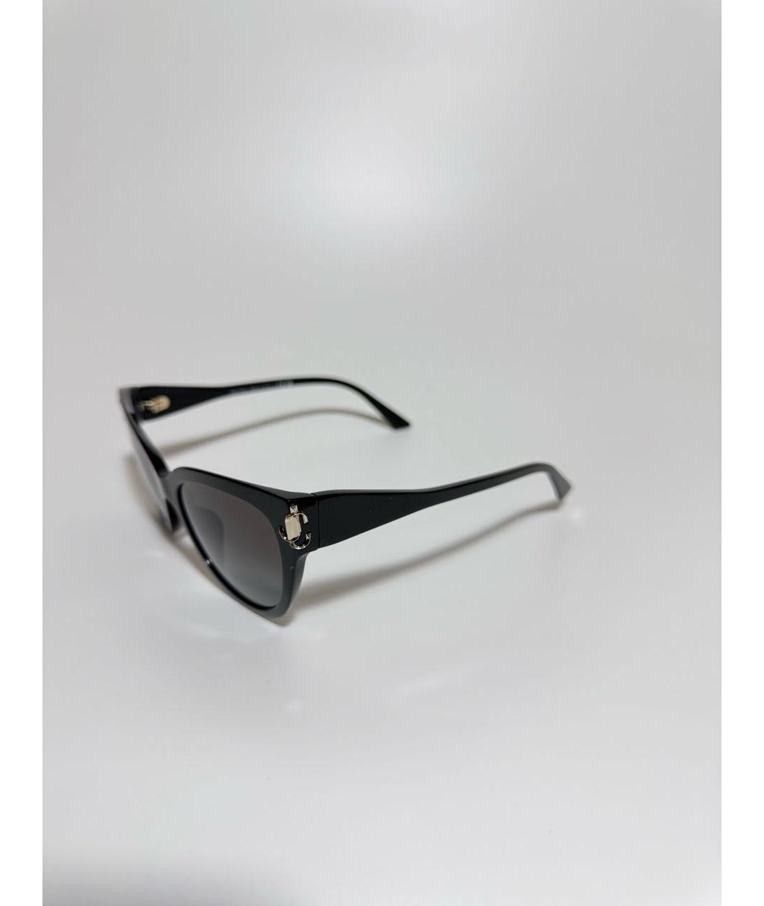 JIMMY CHOO Черные пластиковые солнцезащитные очки, фото 3