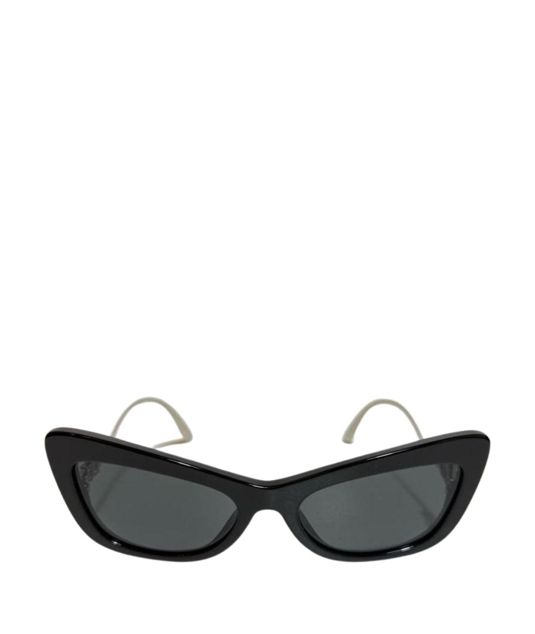 DOLCE&GABBANA Черные металлические солнцезащитные очки, фото 1