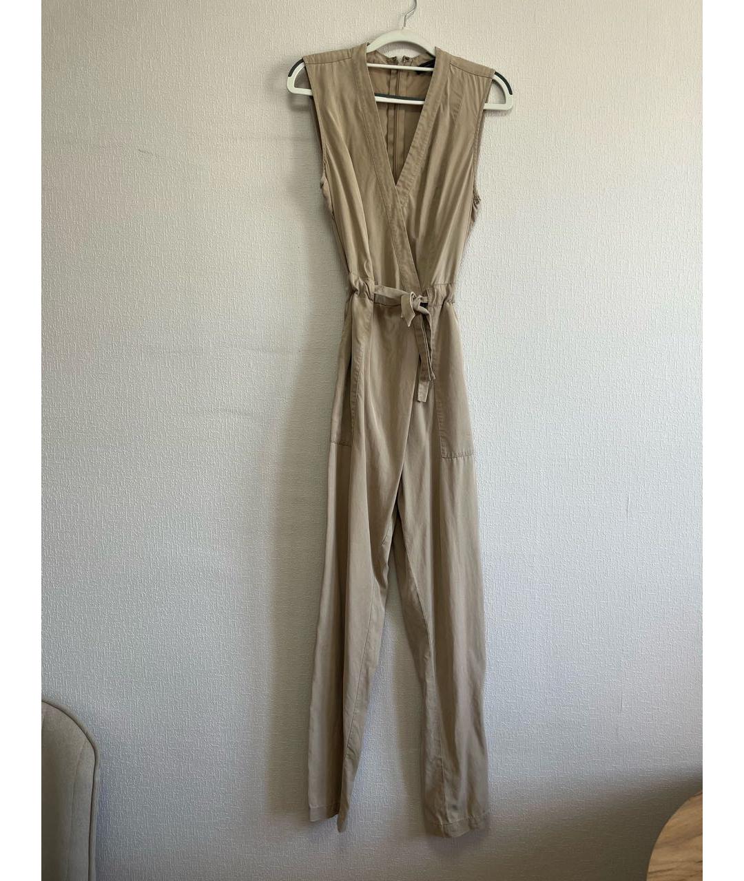 BCBG MAXAZRIA Бежевый комбинезон, фото 9