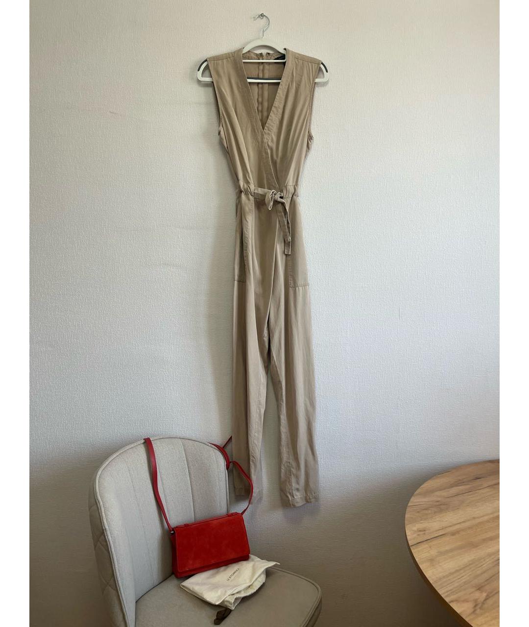 BCBG MAXAZRIA Бежевый комбинезон, фото 7