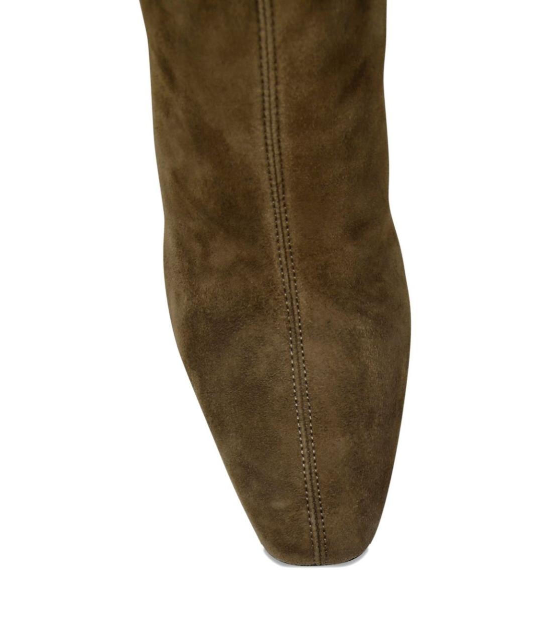 AQUAZZURA Зеленые замшевые ботильоны, фото 4