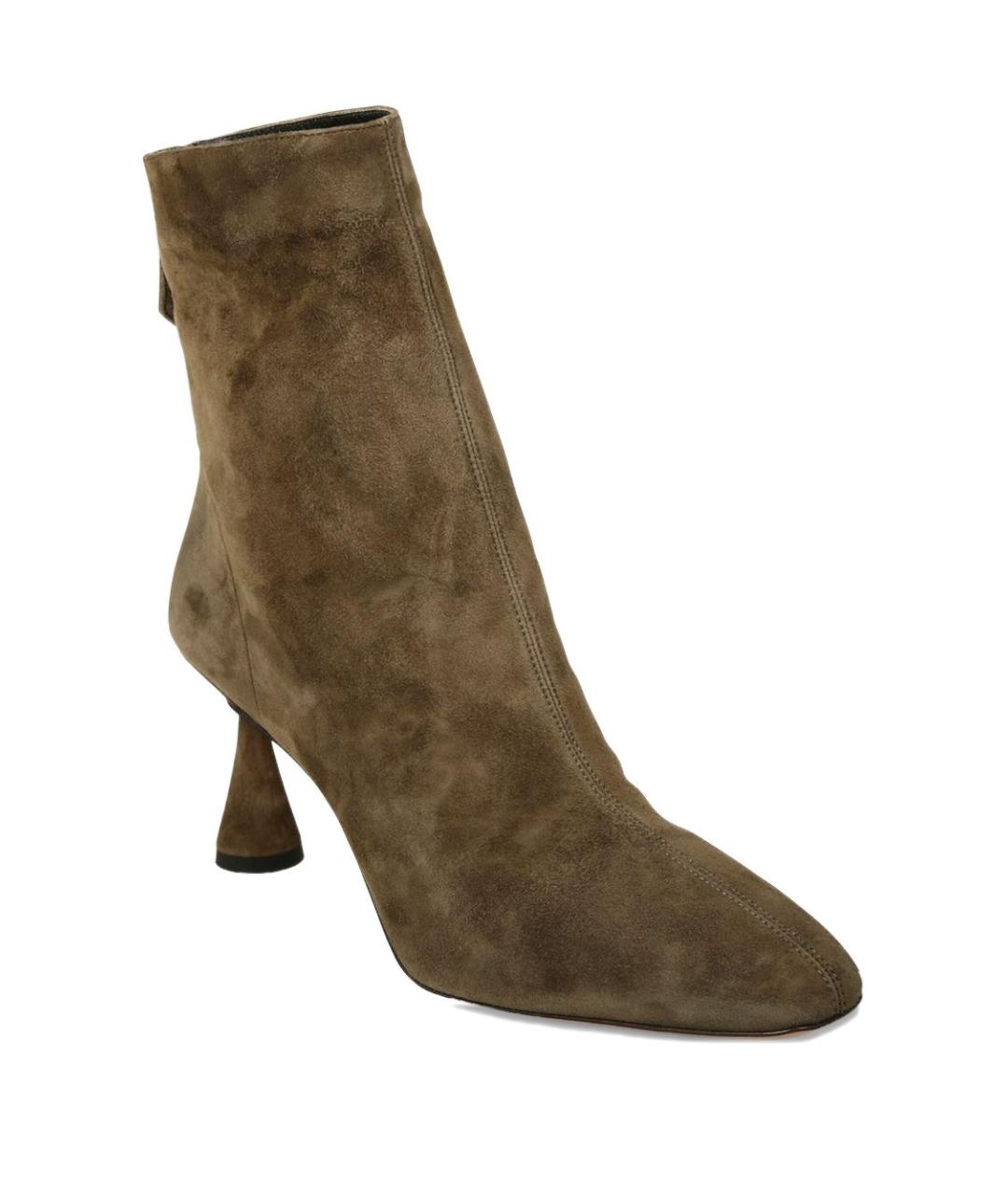 AQUAZZURA Зеленые замшевые ботильоны, фото 2