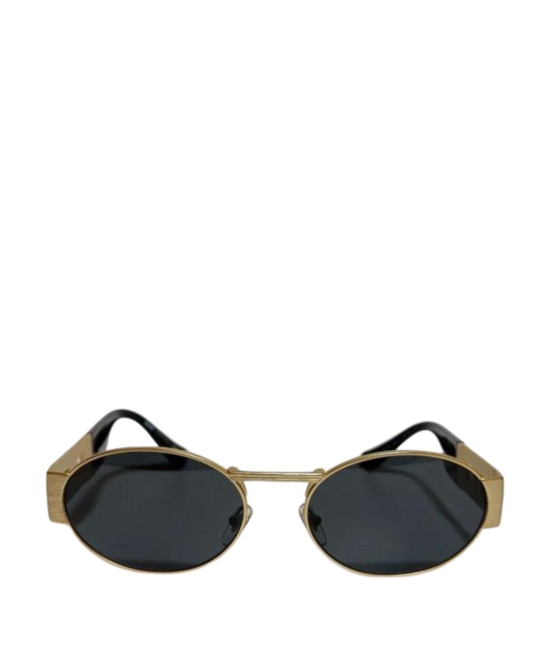 VERSACE Черные пластиковые солнцезащитные очки, фото 1