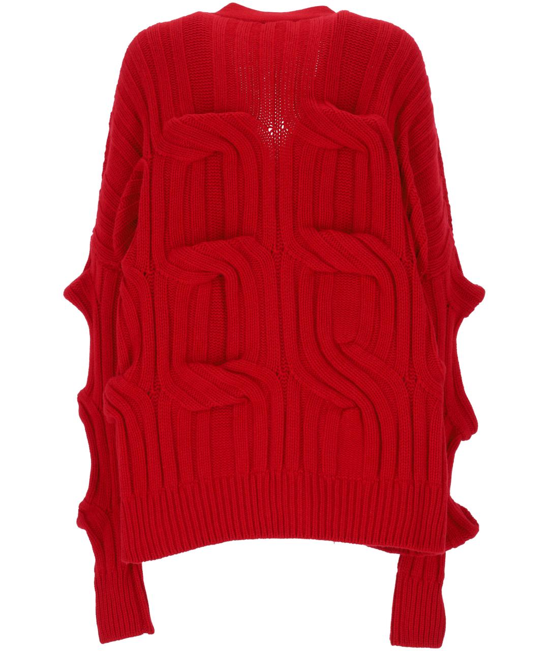 MRZ Красный шерстяной кардиган, фото 3