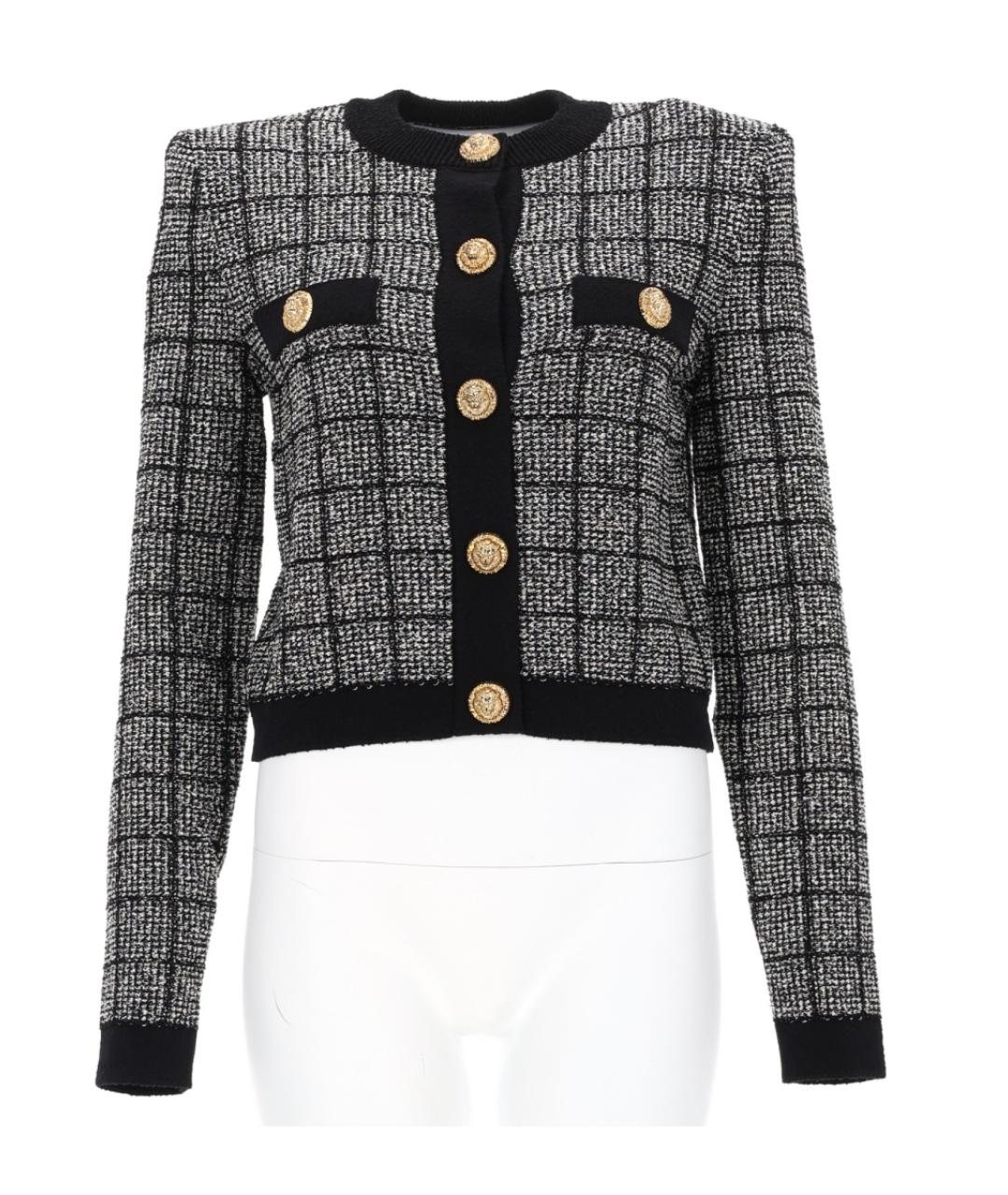 BALMAIN Черный кардиган, фото 3