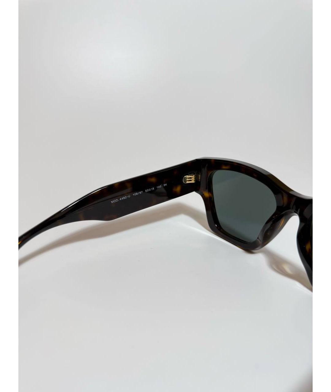 VERSACE Черные пластиковые солнцезащитные очки, фото 4