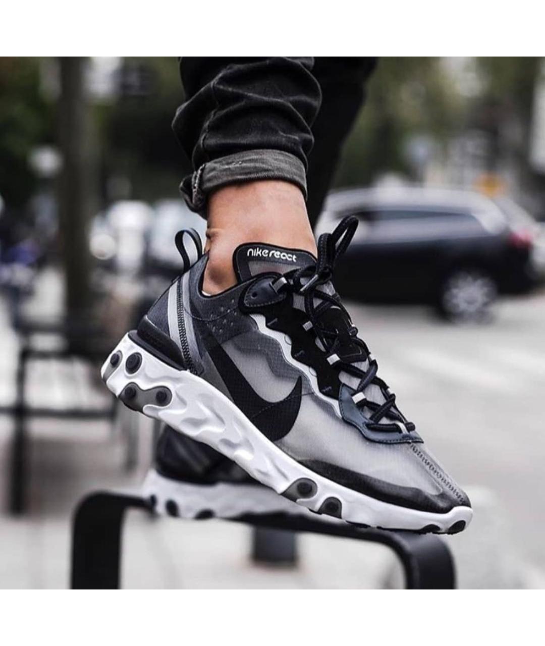 NIKE Черные низкие кроссовки / кеды, фото 8