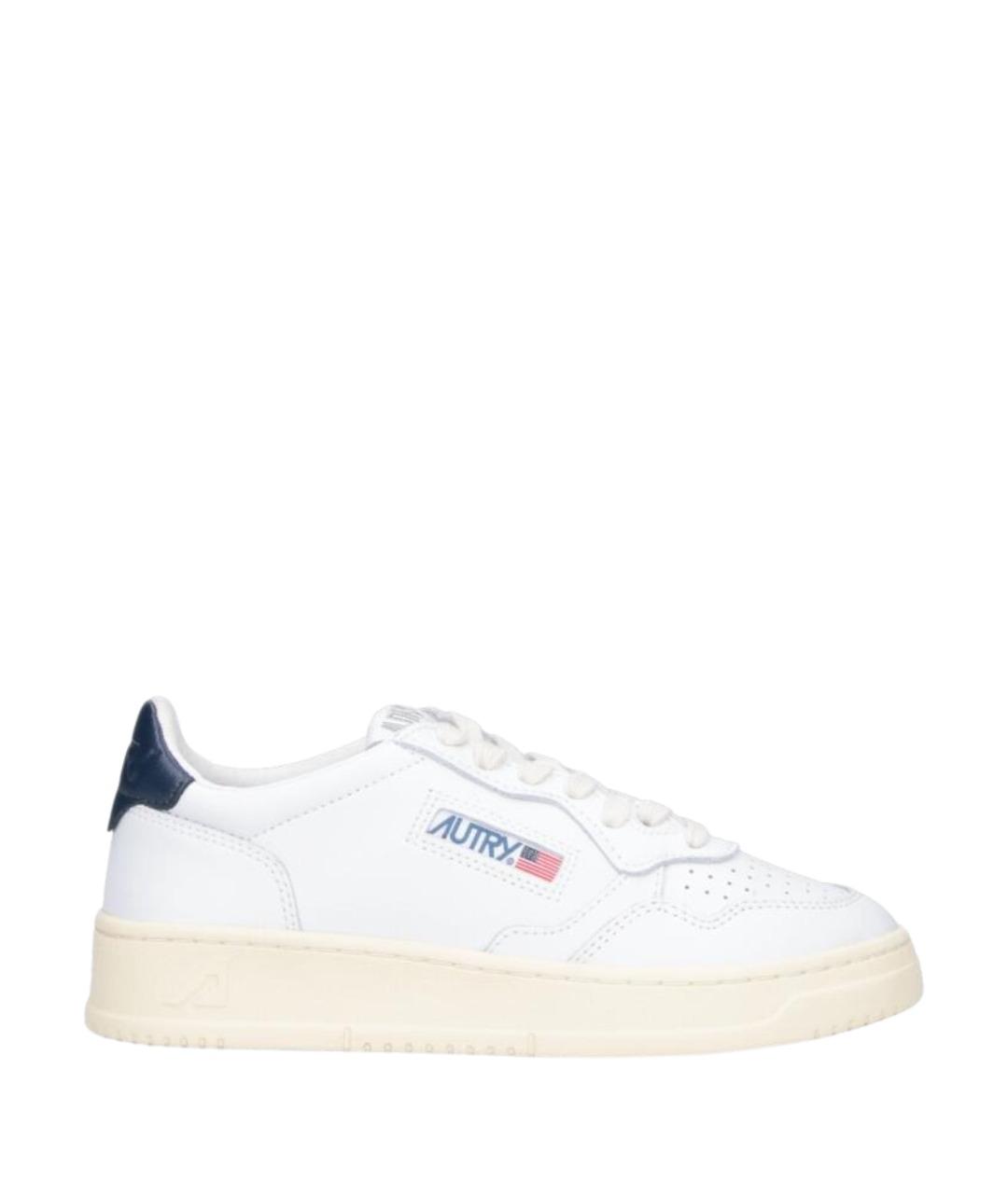 AUTRY Белые кожаные кроссовки, фото 1