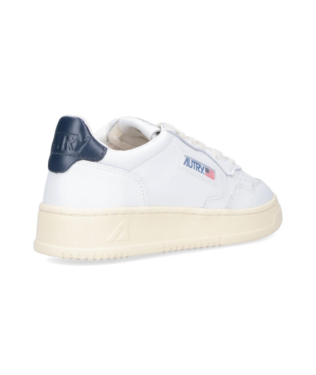AUTRY Белые кожаные кроссовки, фото 4