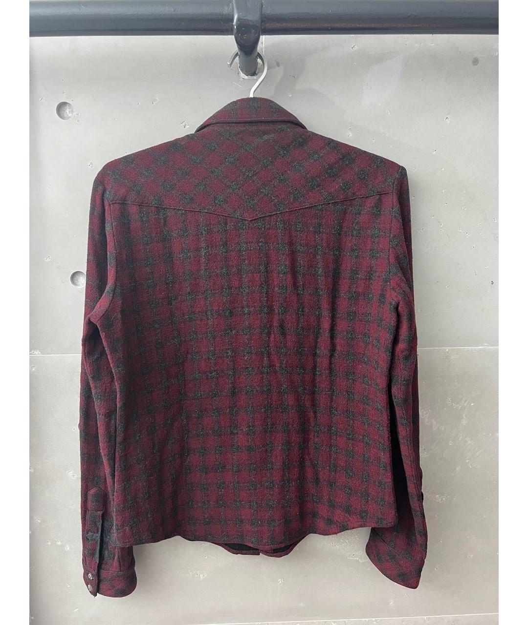 CHROME HEARTS Бордовая кэжуал рубашка, фото 2