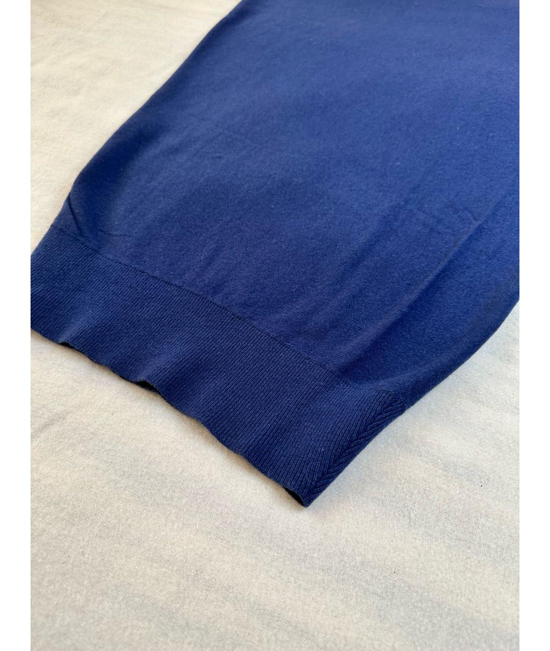 PANICALE Синяя кашемировая юбка макси, фото 5