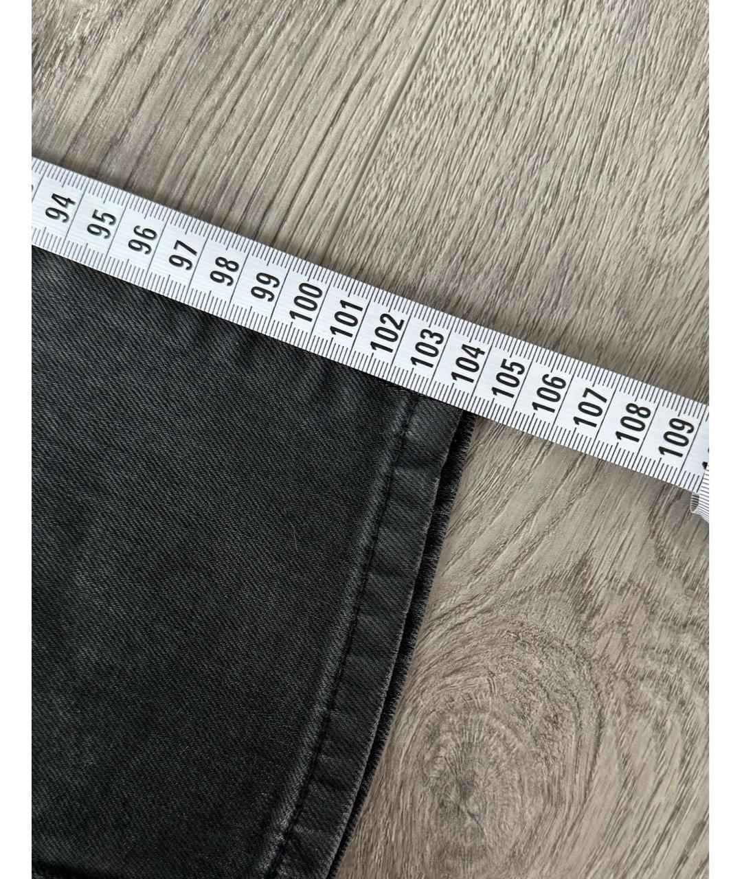 ALEXANDER MCQUEEN Серые хлопко-эластановые джинсы скинни, фото 8