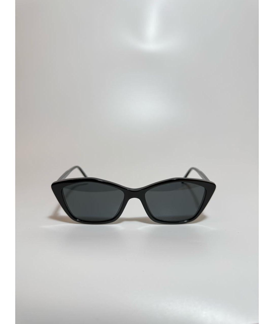 SAINT LAURENT Черные пластиковые солнцезащитные очки, фото 6