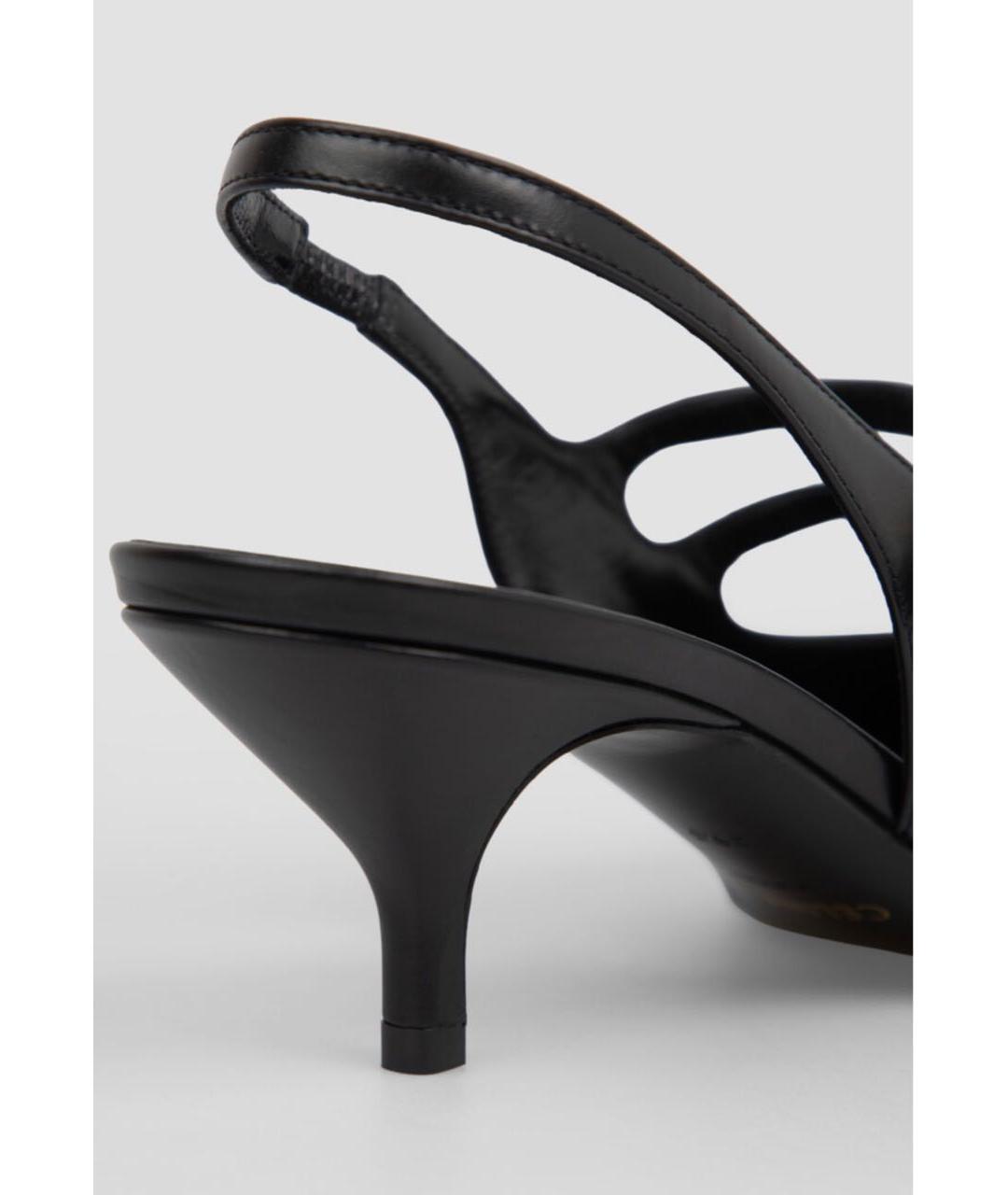 CELINE Черные кожаные туфли, фото 4