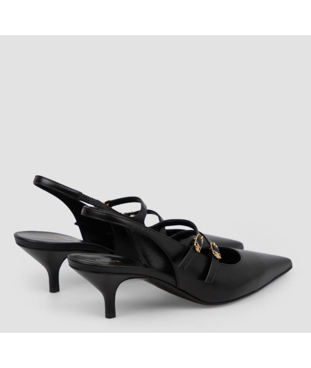 CELINE Черные кожаные туфли, фото 3