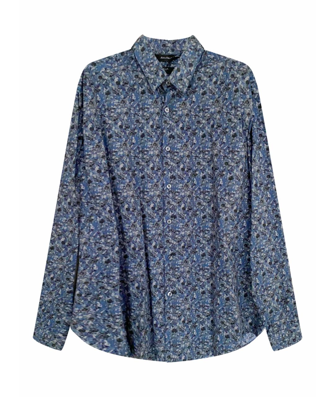 PAUL SMITH Темно-синяя хлопковая классическая рубашка, фото 1